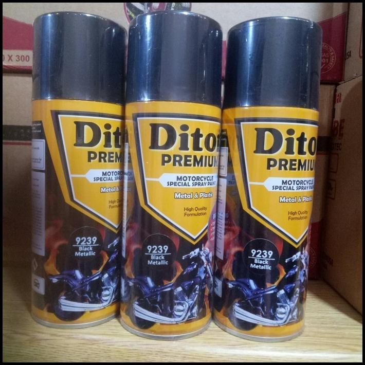 Pilox Pilok Diton black metallic 9239 diton premium hitam kilap 400cc