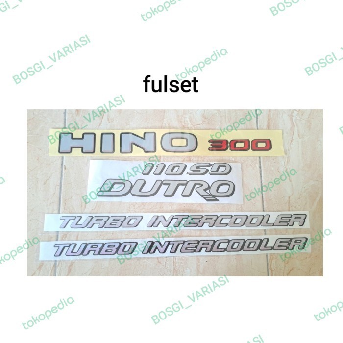 Stiker Hino 300 Dutro 110SD / Sticker Dutro 110SD / Stiker Hino 300 / Sticker Hino dutro / Hino 300