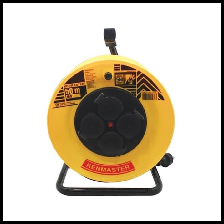Kenmaster Kabel Roll 50 Meter 10A SNI - Kabel Rol 4 lubang 50m