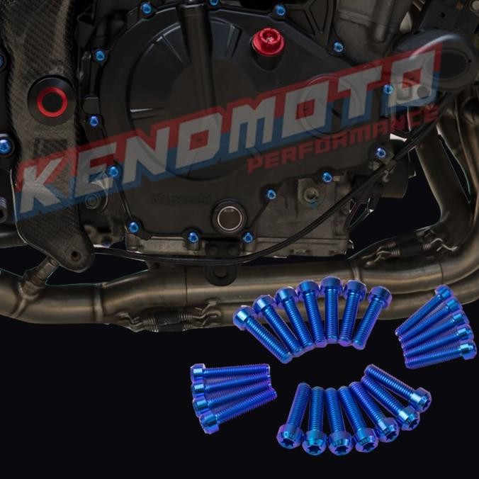 Kendmoto Baut Titanium Set Mesin Kawasaki Zx25R Berkualitas