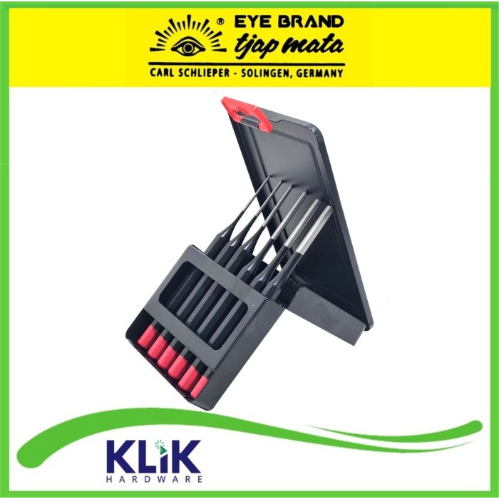 

TJAP MATA Solingen Center Pin Punch Set 6 Pcs Drip Penanda Titik Bor 15 cm