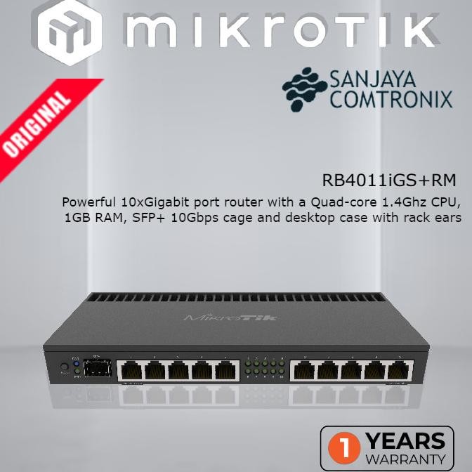 Mikrotik RouterBoard RB4011iGS+RM