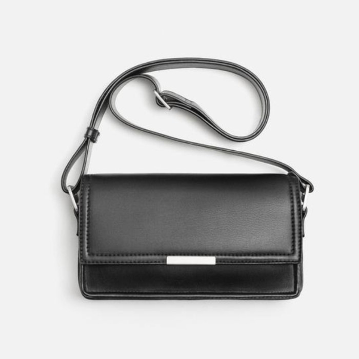 Sale Tas Selempang Zara Pria Lapel Original Store - Hitam 02