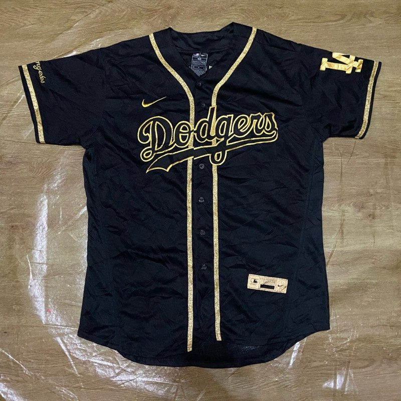 jersey baseball nike mlb la player betts 50 gold line rare limited L XL