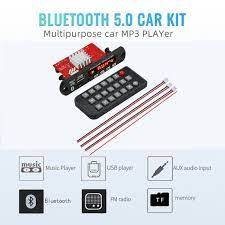 Kit Modul MP3 Jx-y08 12V Amplifier Mp3 Decoder Papan 2X65W Bluetooth Kompatibel 5.0