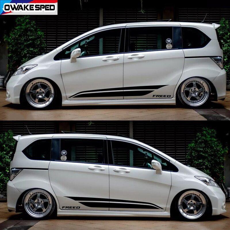 New Stiker Variasi List Samping Mobil Honda Freed Jazz Datsun Swift Etios Avanza Xenia Inova Calya E