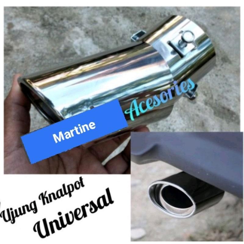 Muffler Ujung Pipa Knalpot Mobil Sigra Stanlise Model Nekuk