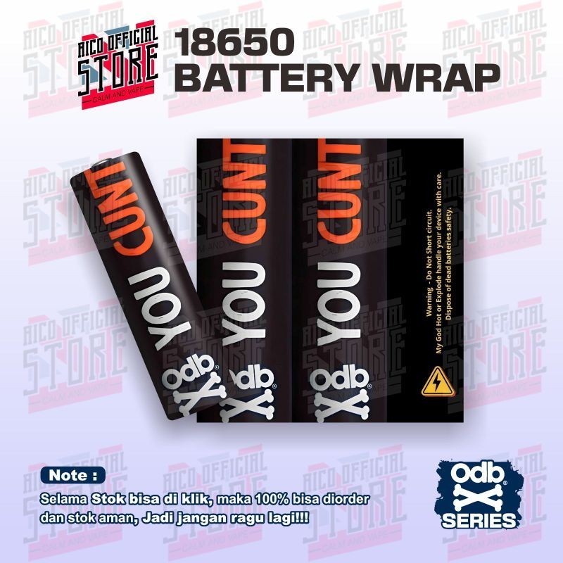 

*PromoTerjangkau* Aico Wrap Baterai 18650 Uwu Series V1 Untuk Melindungi Dan Menghias Batre 98 Garskin Wrap Stiker Premium / X Casing Case COD