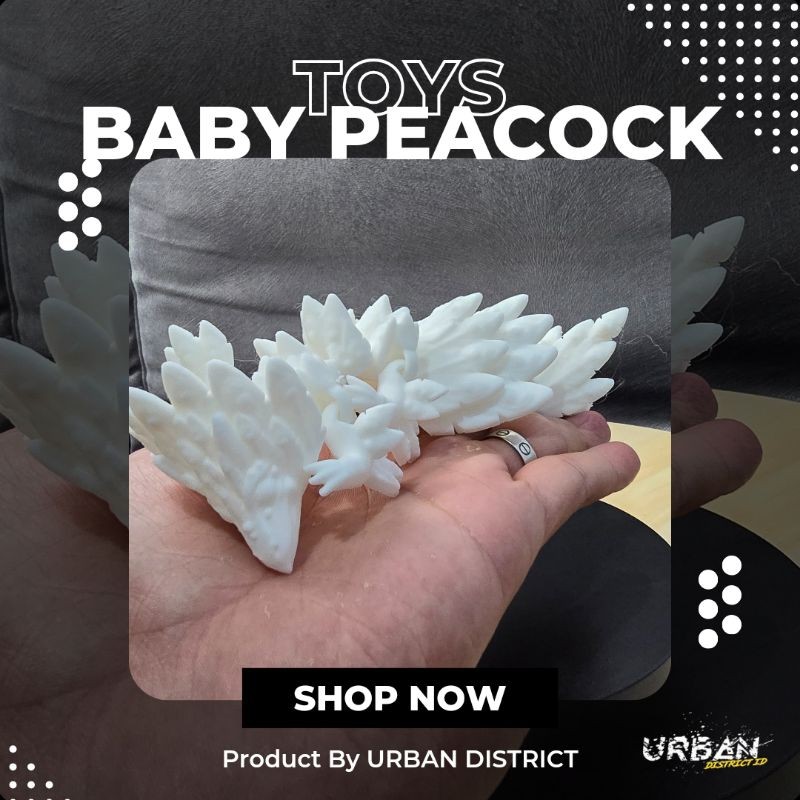 

*PromoTerjangkau* Urban 3d Project Articulated Baby Peacock Dragon Toys Mainan By District Garskin Wrap Stiker Premium / X Casing Case COD