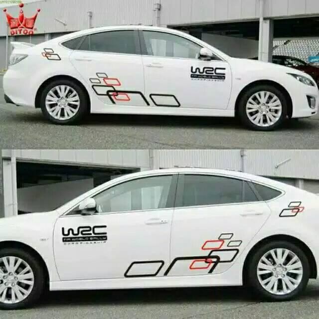 Promo Stiker Mobil Sedan Civic Chevrolet  Agya Calya Avanza Sigra Terios Stiker Mobil Keren Stiker