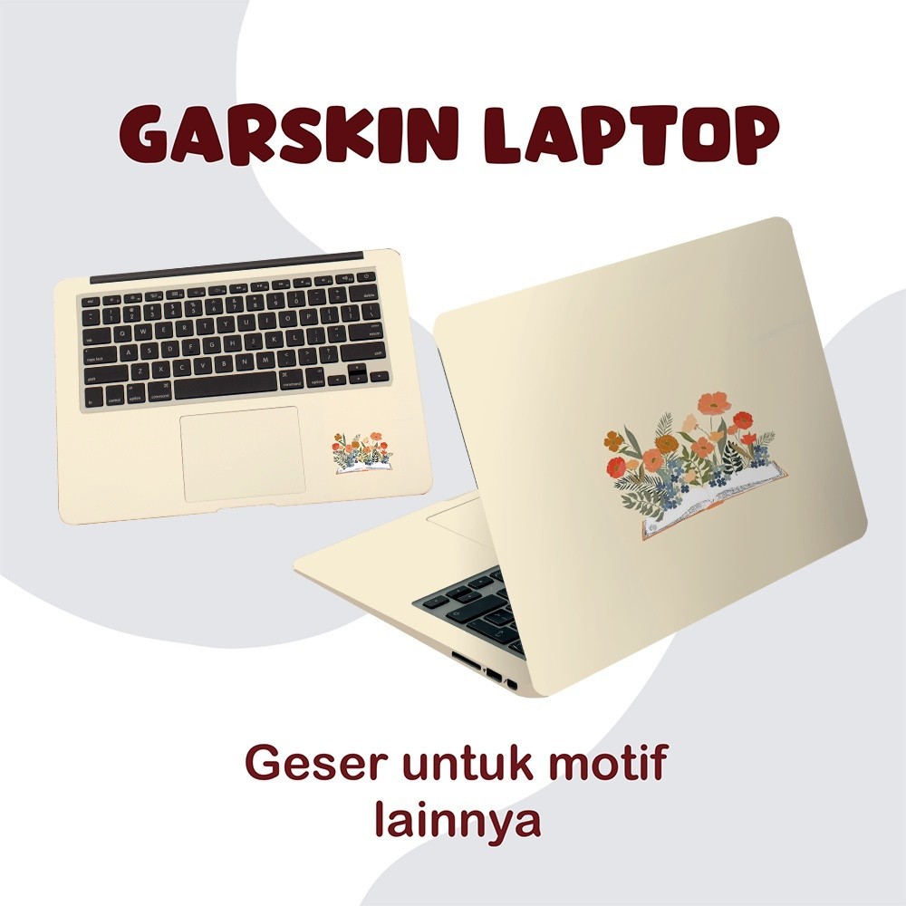 

*PromoTerjangkau* Laptop Aesthetic Cover Notebook Cute Minimalis Costum Request 32 Garskin Wrap Stiker Premium / X Casing Case COD