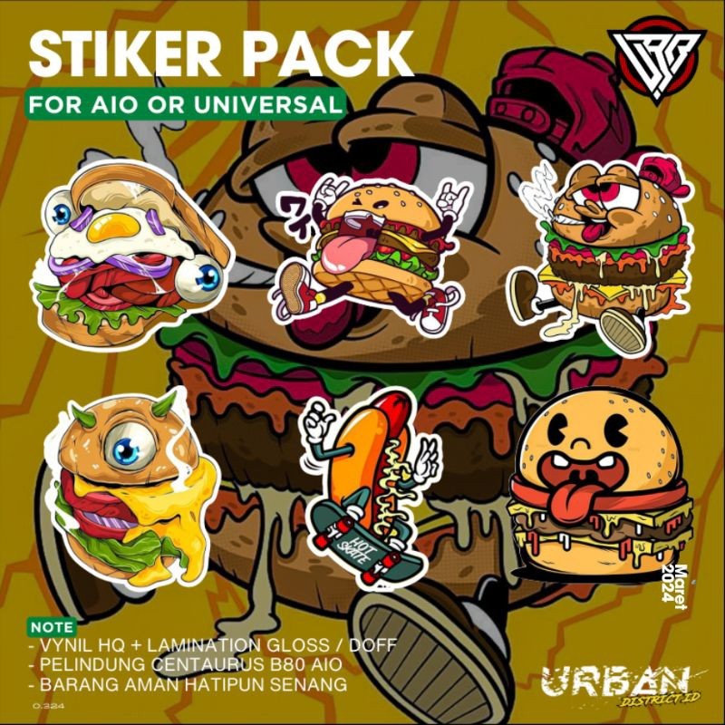 

*PromoTerjangkau* Stiker Pack All In One Hunger Brand Garskin Wrap Premium / X Casing Case COD