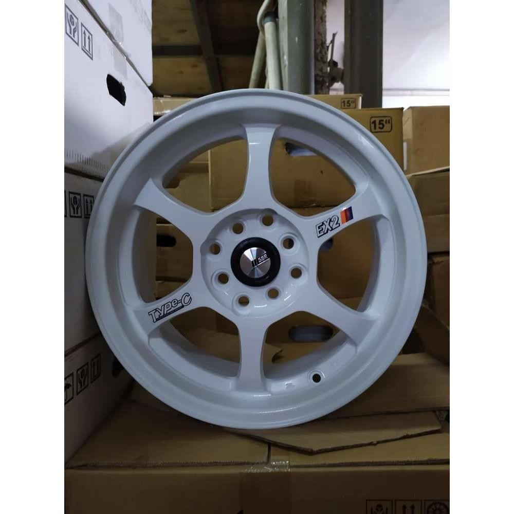 Velg Racing Mobil Brio Dan Ignis Merek Type C Ring 15 Lebar 6 Pcd 4X100-4X114,3 Offset 32