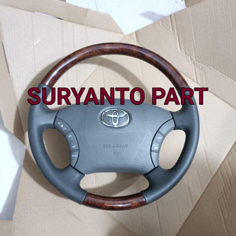 Airbag Stir Dan Lingkar Stir Kayu Toyota Innova/Fortuner/Hilux Lama(Original)