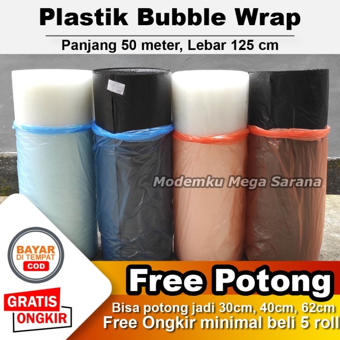 

Plastik Bubble Wrap 1 roll 50 meter - Lebar 125 cm Sleman Jogja