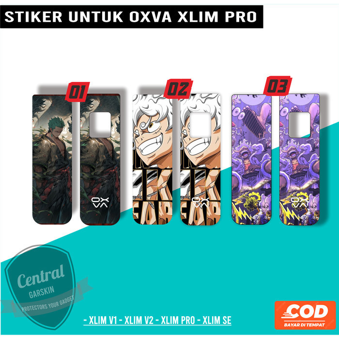 *PromoTerjangkau* Oxva Xlim Pro 2 Se Zoro 01 Garskin Wrap Stiker Premium / X Casing Case COD