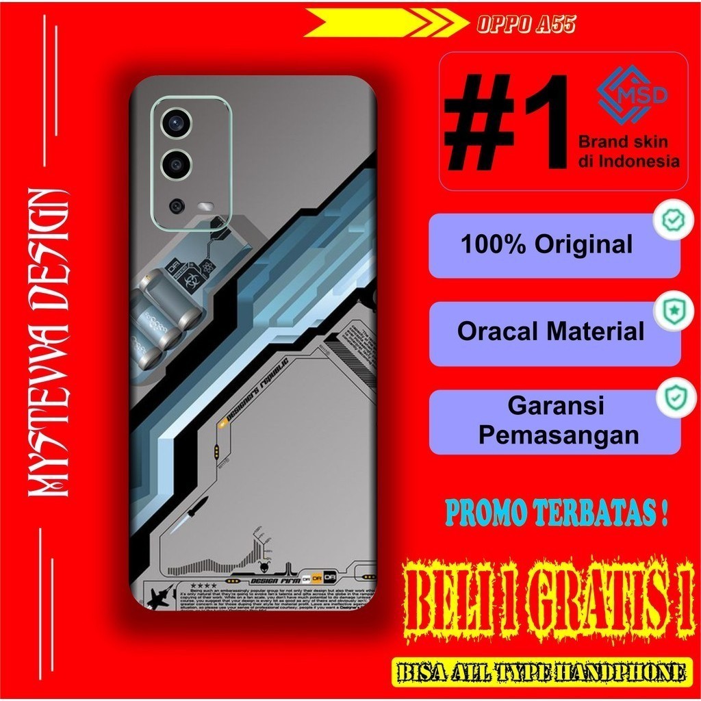 

*PromoTerjangkau* Oppo A55 Garskin Wrap Stiker Premium / X Casing Case COD