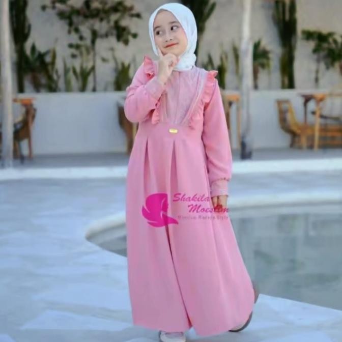 Baju Gamis Anak Perempuan 3-12Tahun Baju Anak Perempuan Muslim