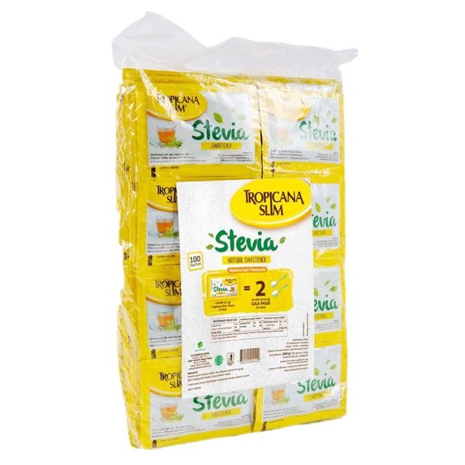 

Gula pemanis halus bubuk Tropicana Slim Tropicanaslim stevia diabtx classic stick sweetener (Pack)