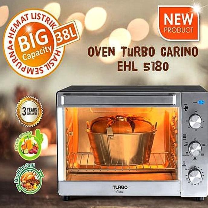 OVEN LISTRIK LOW WATT 38 L TURBO CARINO EHL-5180