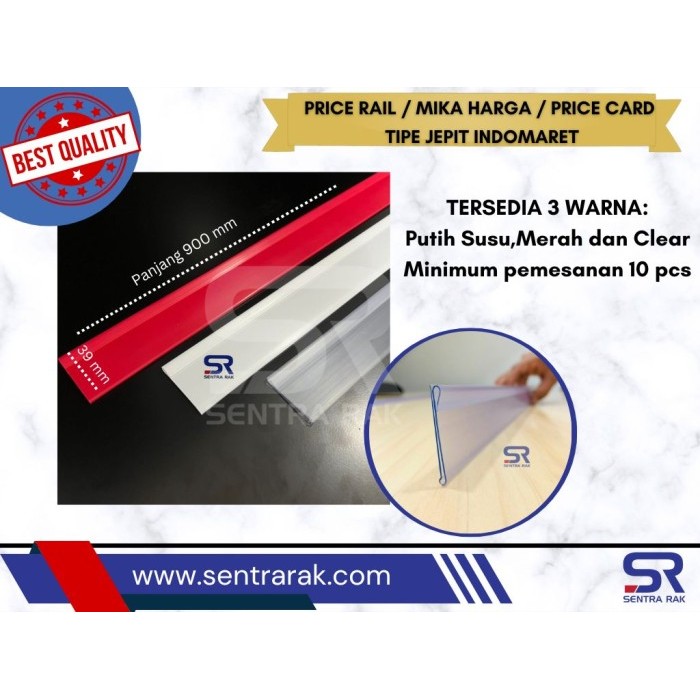 

Price Rail / Mika Harga / Price Card / Tipe Jepit Indomaret