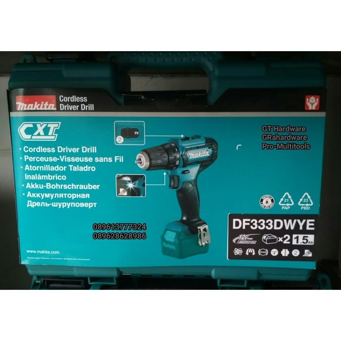 Makita Df333 Dwye / Df333D Cordless Driver Drill Bor Baterai