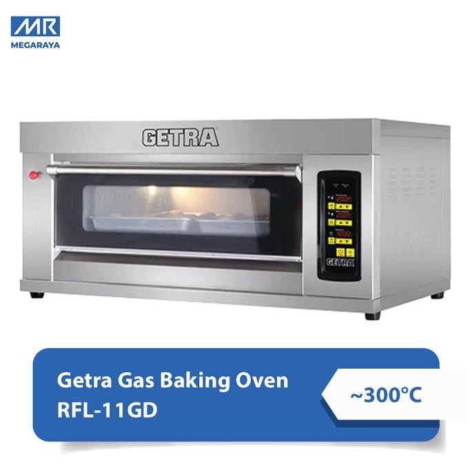Getra Gas Baking Oven RFL11GD / RFL-11-GD / RFL11-GD / RFL-11GD 300C
