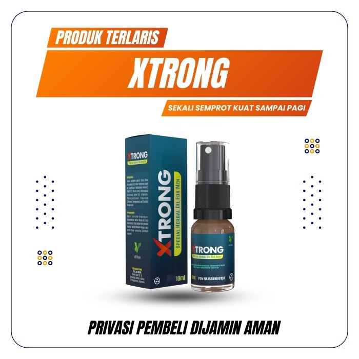 XTRONG Vitalitas Stamina Pria Tanpa Kebas Kuat Tahan Lama Xtrong Spray