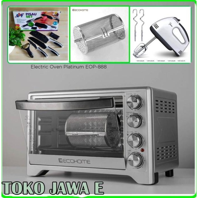 ECOHOME OVEN LISTRIK PLATINUM EOP-888/OVEN ECOHOME - 38 Liter