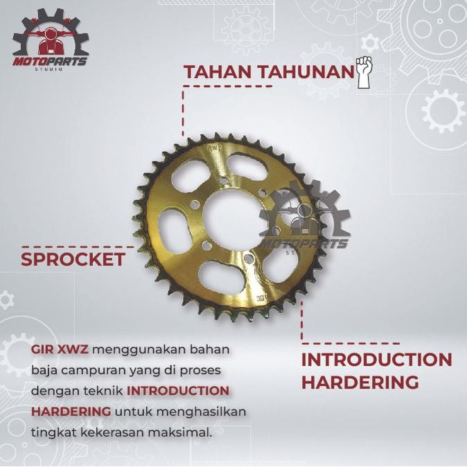 GEAR GIR SET GIR PAKET SUPRA X 125 HELM IN SUPRA X 125 INJEKSI 36T XWZ Terlaris