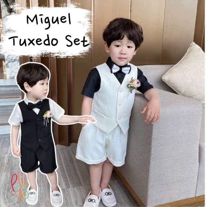 CHL MIGUEL TUXEDO SET SETELAN ANAK LAKI LAKI BAJU PESTA ANAK LAKI LAKI TUXEDO ANAK LAKI LAKI JAS