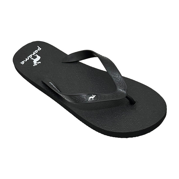 Panama Basic MBN1 Black Sandal Jepit Pria Sendal Karet Cowok - Hitam