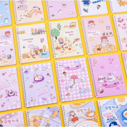 

D2027 Notebook Ring Motif Random A5 / Buku Tulis Sekolah Isi 60 Lembar / Buku Catatan / Buku Diary / Buku Tulis Random R8E62