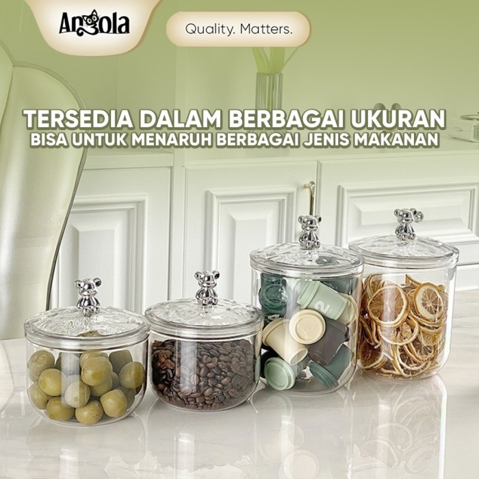 Angola Toples Kue Kering Toples Kue Lebaran Hampers Natal / Toples Makanan Gratis Rak Putar