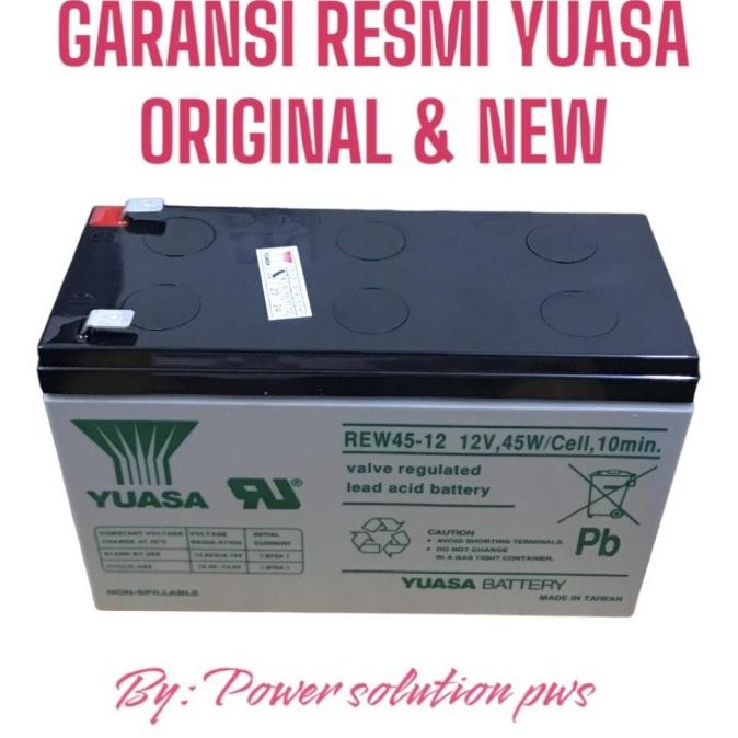 PROMO BATERAI YUASA REW45-12 12V 45W 9Ah BATTERY UPS