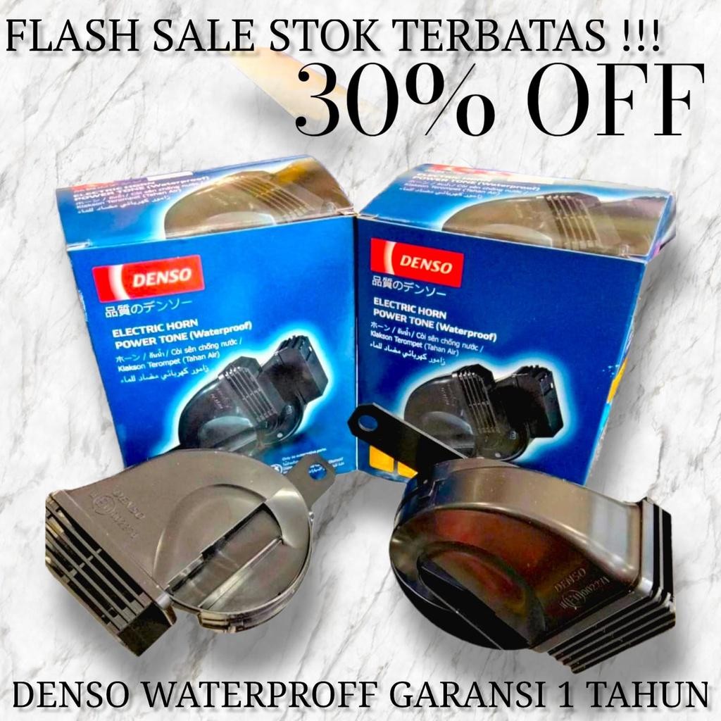 Original Klakson Denso Keong Waterproof + Kabel Relay Denso Komplit 61107 70447 Dll Rcb Ktc Hella Ri