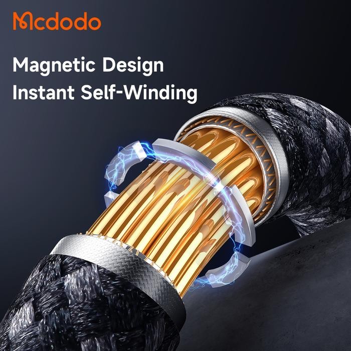 

SALE TERLARIS MCDODO KABEL DATA TYPE C TO TYPE C MAGNETIC SELF-WINDING FAST CHARGING 60W READYY