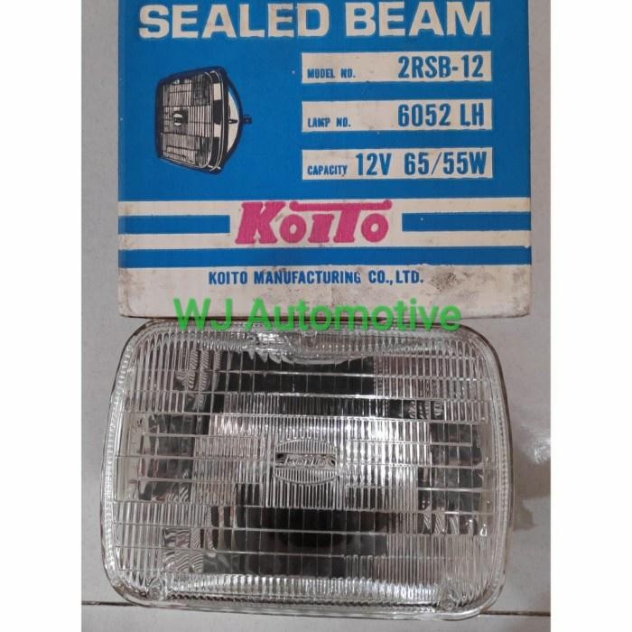 Sealed Beam Koito H4 6052Lh Kaki 3,Lampu Depan Panther,L300,Kijang,Hia