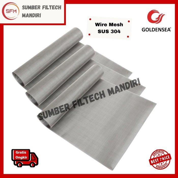 terbaru wire mesh saringan ss 304 # 250 x tebal 0.04mm