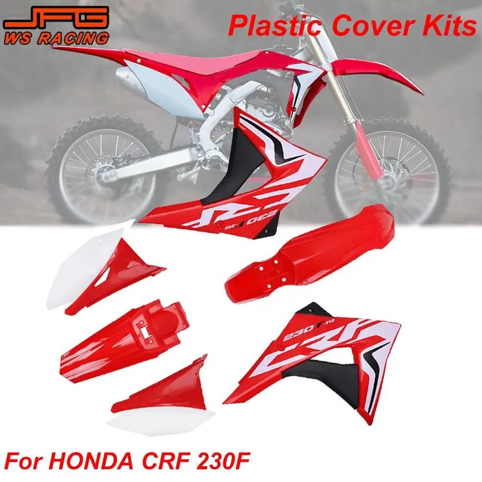 Plastic Kits Motorcycles Accessories Red White Front Rear Fender Spoiler Side Panel Cover Set For Ho