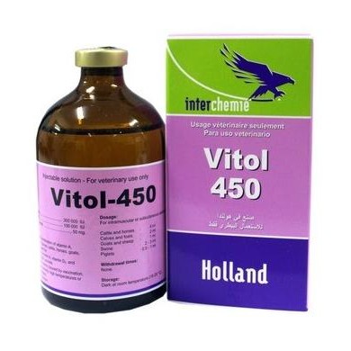 vitol 450 isi 100 ml - obat hewan ternak