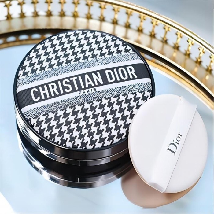 Dior Houndstooth Air Cushion 14g Refill Box Luminous Powder Mini