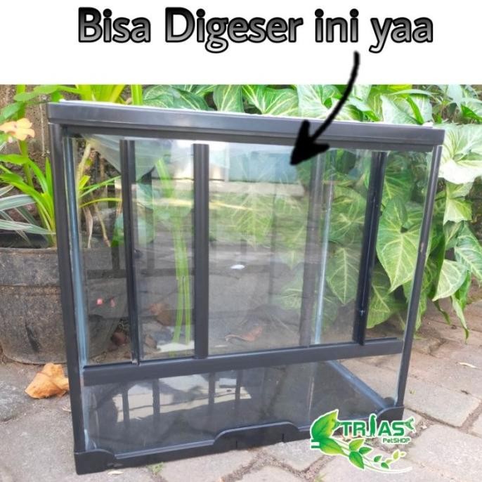 Nikita Glass Pet Terrarium/Kandang Reptil/Kandang Hewan/Terrarium