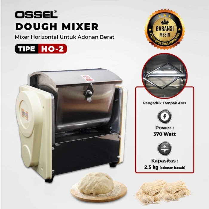 MIXER ADONAN ROTI HORIZONTAL OSSEL HO2 MIXER HORIZONTAL OSSEL