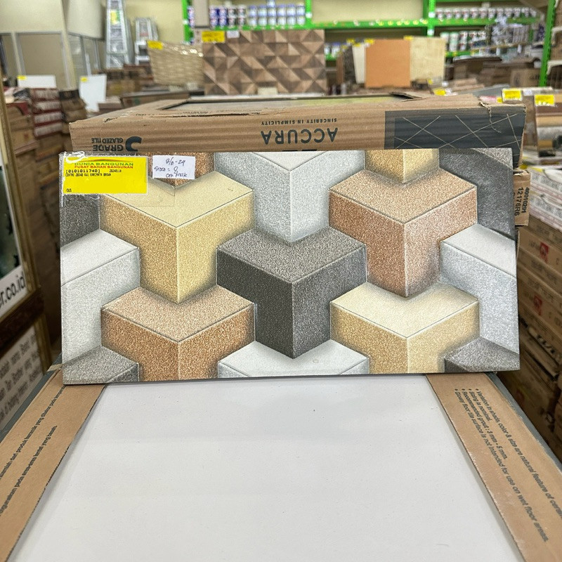 Keramik 20x40 Centro Karimata Brown Keramik Dinding Teras / Keramik Dinding Taman