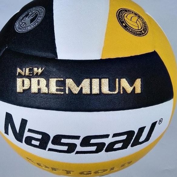 Bola Voli Volley Nassau Premium Soft Gold Original