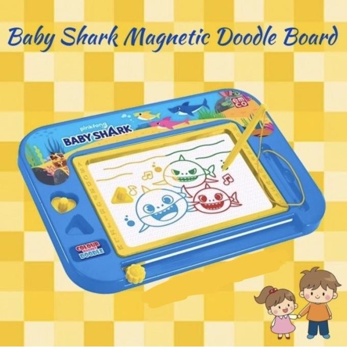 

Promo Pinkfong Baby Shark Magnetic Doodle Board Colour Papan Tulis Magnet