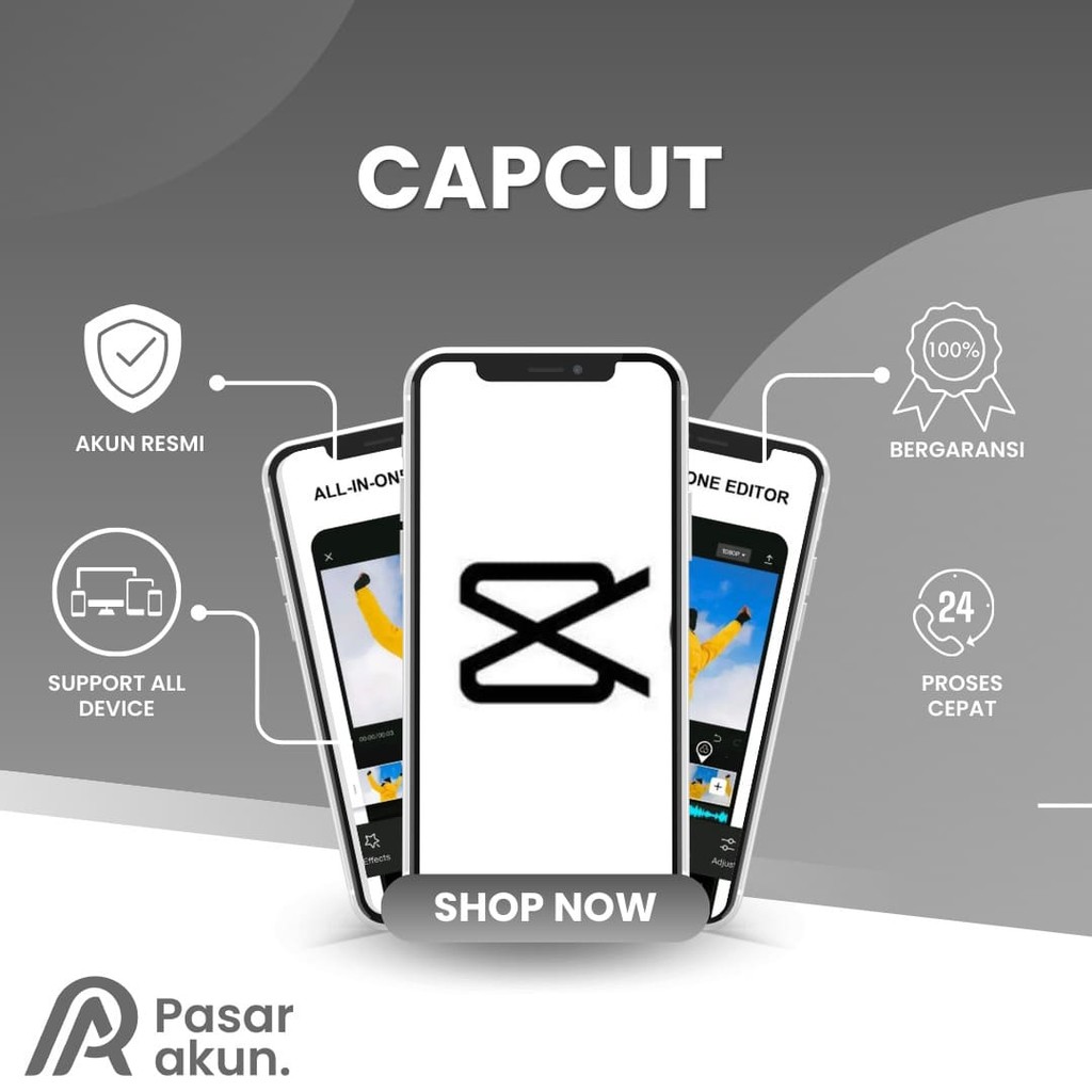 Capcut Pro Premium 1 Tahun No Watermark Full Pro Features Bergaransi