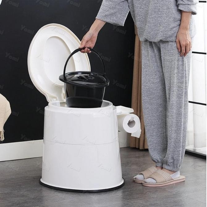 Closet Kloset Wc Toilet Duduk Bab Pispot Orang Sakit Lansia Portable