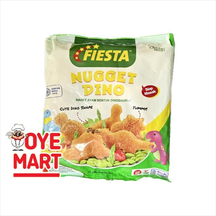 

FIESTA CHICKEN NUGGET DINO 400 GR / NAGET KARAKTER / BENTUK DINOSAURUS